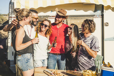 Group of people at restaurant