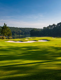 Lights and shadows in golf course