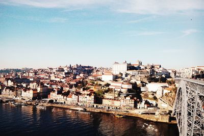 View of buildings in town