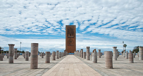 View of monument against cloudy sky