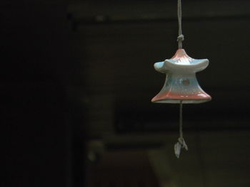 Close-up of hanging light