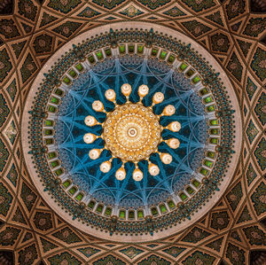 Low angle view of ceiling of building