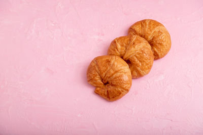 High angle view of orange slices