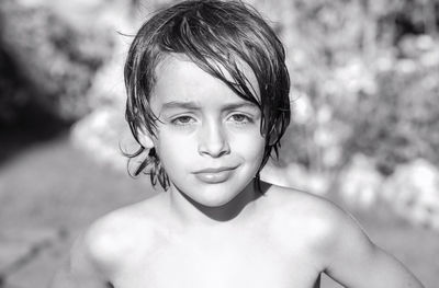 Portrait of smiling boy