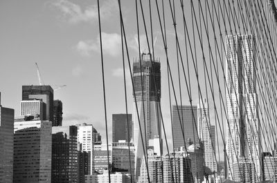 Low angle view of buildings against sky