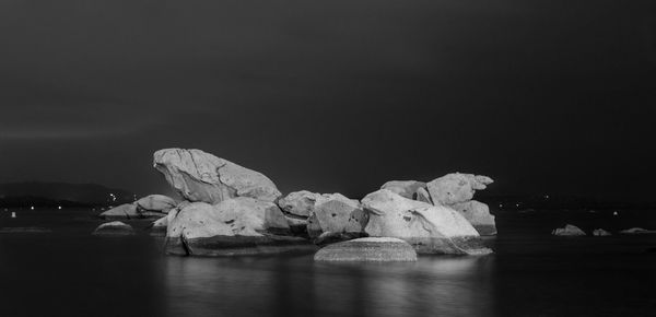 Scenic view of water against sky