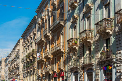 Low angle view of building against sky