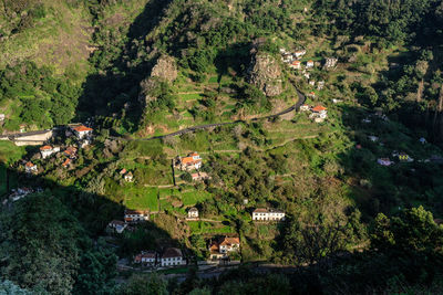 High angle view of townscape