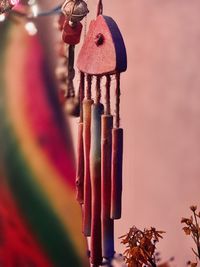 Close-up of multi colored pencils on table