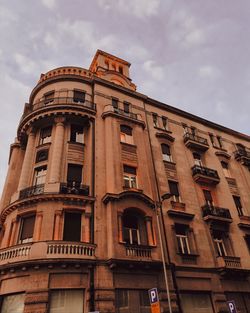 Low angle view of historical building against sky