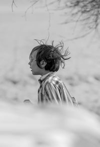 Portrait of girl with umbrella