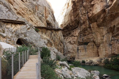 Pathway leading to mountains