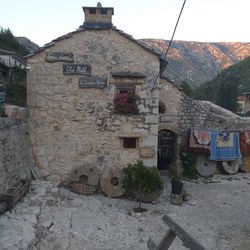 Exterior of historic building against sky