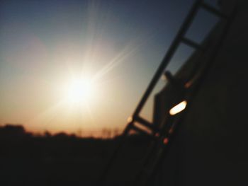 Sun shining through clouds