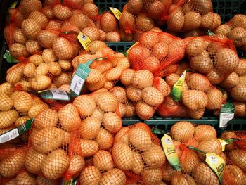 Full frame shot of fruits for sale at market stall