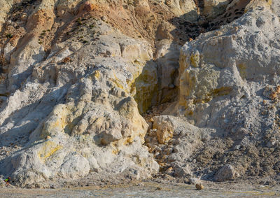 Rock formations on land