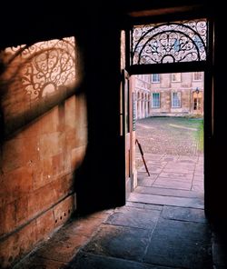 Entrance of old building