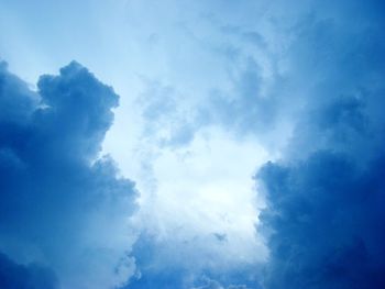 Low angle view of clouds in sky