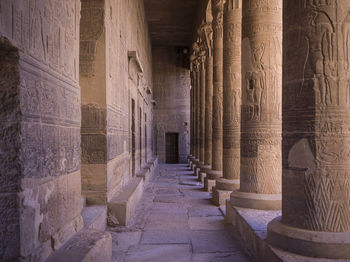 Corridor of historic building