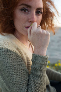 Woman at beach