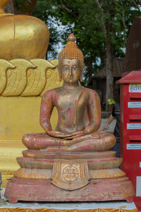 Low angle view of statue