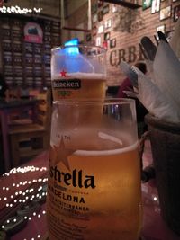 Close-up of drink in glass