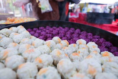 Close-up of food for sale at market stall