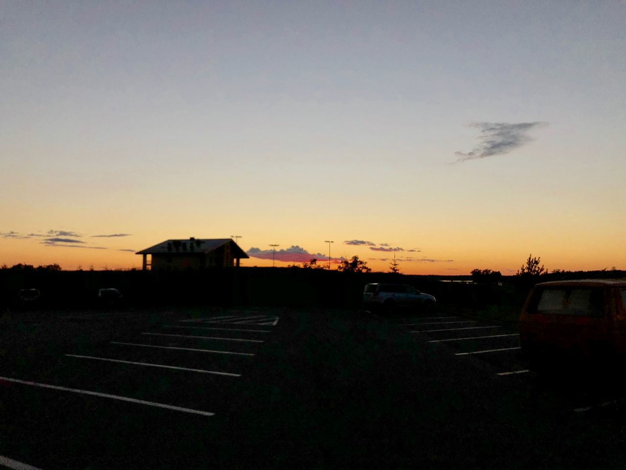 ROAD AGAINST SKY AT SUNSET