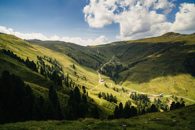 Scenic view of landscape against sky