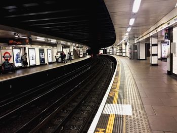 Railroad station platform