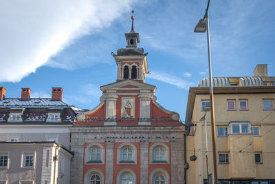 Low angle view of building against sky