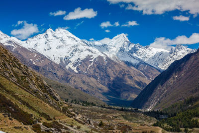 View from chitkul village, himachal pradesh