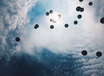 Low angle view of ball against sky