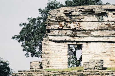 Low angle view of old building