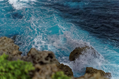 Rocks in sea