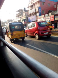 Cars on road