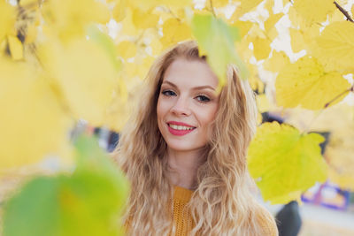 Portrait of smiling young woman