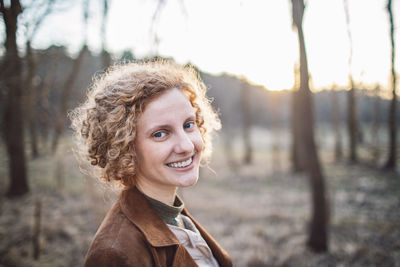 Portrait of woman smiling