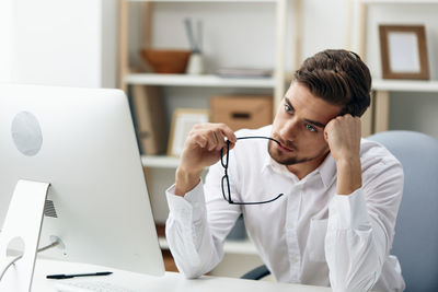 Doctor working at clinic