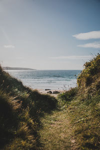 Scenic view of sea against sky