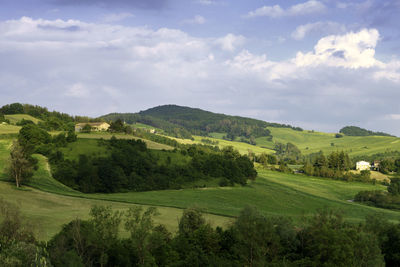 Scenic view of landscape against sky