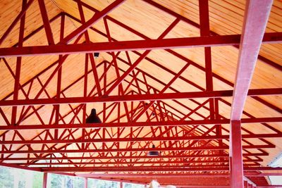 Low angle view of metal structure