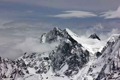 Panoramic view of mountains against sky