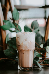 Close-up of drink on table