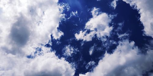 Low angle view of clouds in sky