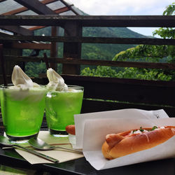 Close-up of drink served on table in restaurant