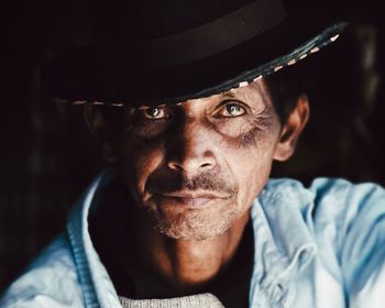 Close-up portrait of man