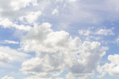 Low angle view of clouds in sky