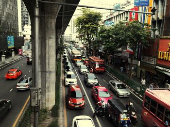 Traffic on city street