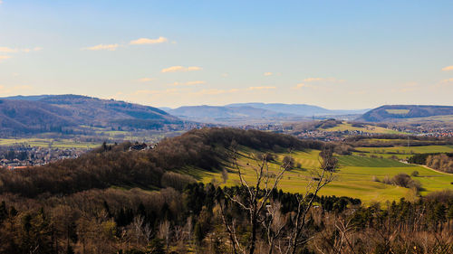 Scenic view of landscape against sky